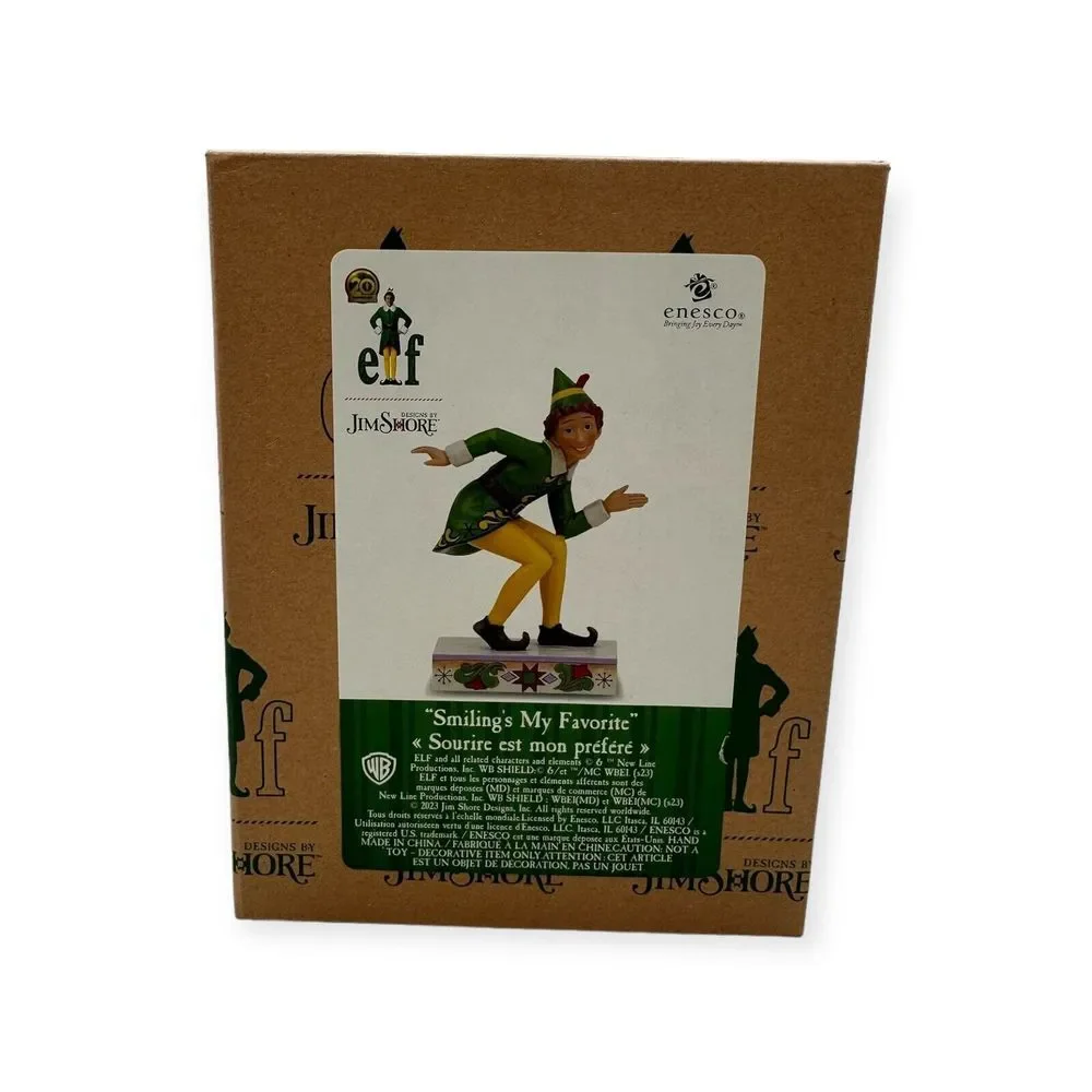 Enesco Jim Shore‎ Buddy the Elf Smiling's My Favorite Figurine 6013940 NEW 2023